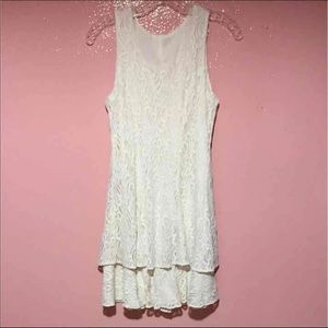 Cream lace dress